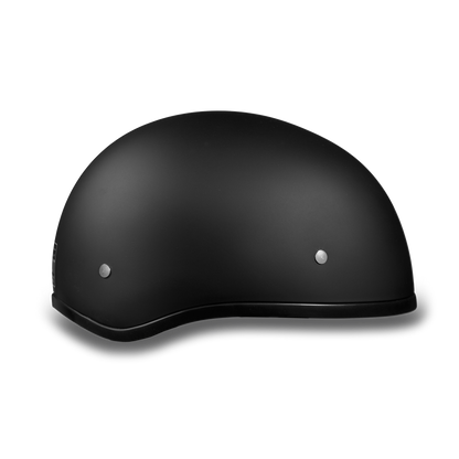 D1-BNS D.O.T. DAYTONA SKULL CAP W/O VISOR - DULL BLACK Helmets Daytona Helmets