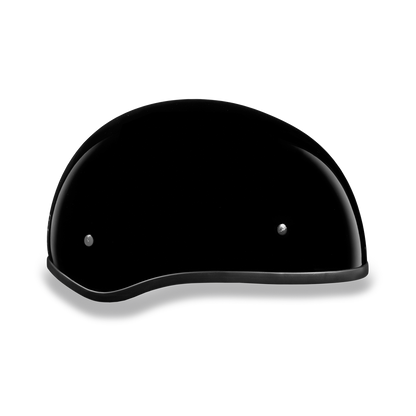 D1-ANS D.O.T. DAYTONA SKULL CAP W/O VISOR - HI-GLOSS BLACK Helmets Daytona Helmets