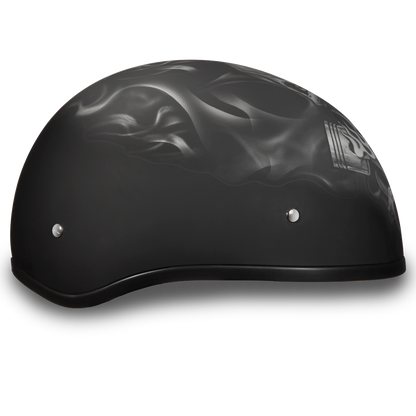 D6-PS D.O.T. DAYTONA SKULL CAP - W/ PISTONS SKULL Helmets Daytona Helmets