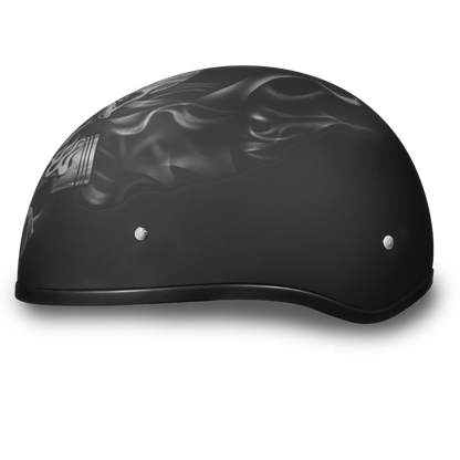 D6-PS D.O.T. DAYTONA SKULL CAP - W/ PISTONS SKULL Helmets Daytona Helmets