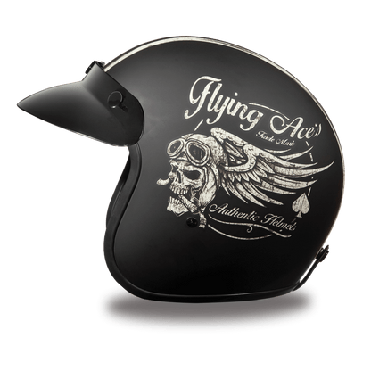 DC6-FAC D.O.T. DAYTONA CRUISER - W/ FLYING ACE'S Helmets Daytona Helmets