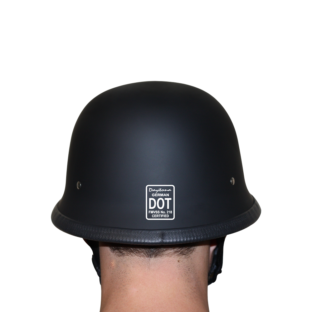 G1-B D.O.T. GERMAN - DULL BLACK Helmets Daytona Helmets
