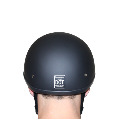 H1-A D.O.T. HAWK: HI-GLOSS BLACK Helmets Daytona Helmets
