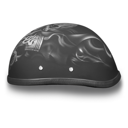 6002PS EAGLE- W/ PISTONS SKULL Non-DOT Helmets Daytona Helmets