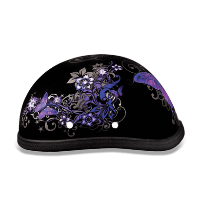6002B EAGLE- W/ BUTTERFLY Non-DOT Helmets Daytona Helmets