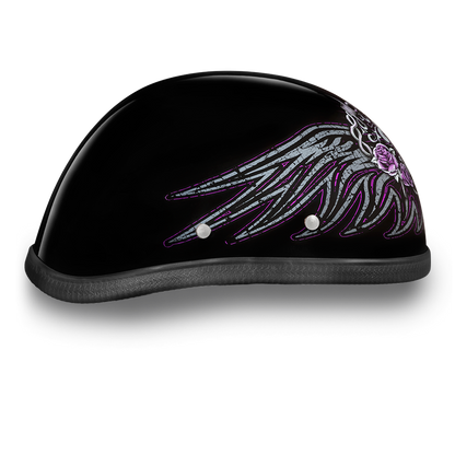 6002BWH EAGLE- W/ BARBED WIRE HEART Non-DOT Helmets Daytona Helmets