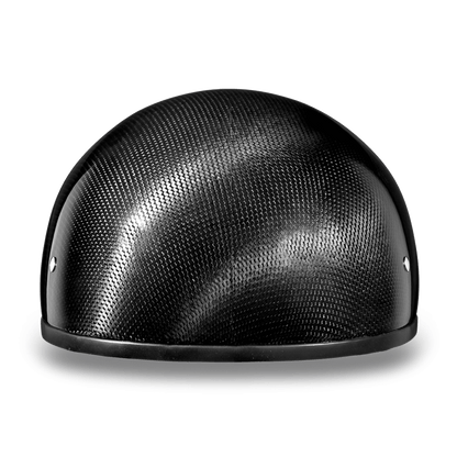 D2-GNS D.O.T. DAYTONA SKULL CAP W/O VISOR- GREY CARBON FIBER Helmets Daytona Helmets
