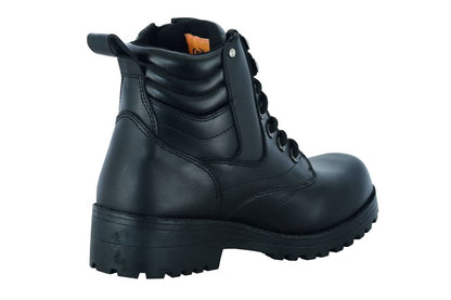 Women's Side Zipper Plain Toe Boots