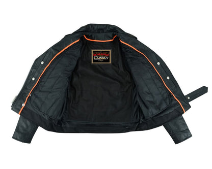SpeedMoto Women's Leather Motorcycle Jacket