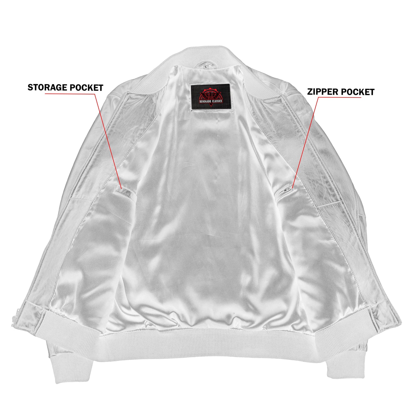 Stalwart Men's Fashion Black Leather Bomber Jacket
